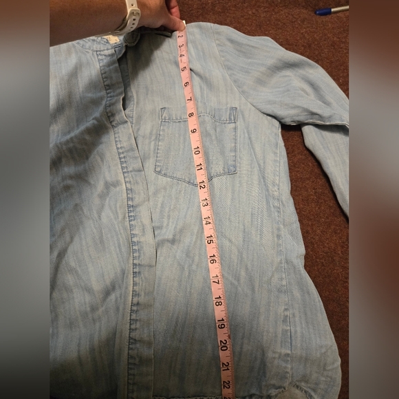 Bella Dahl Button Down Shirt With Open Back Size Small - Picture 12 of 12